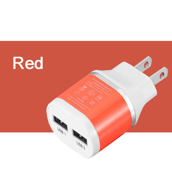 2 Port EU US Plug USB Charger High Quality Universal Quick Fast Phone Charge For iphone  Android Smart Mobile Phone ipad Tablet
